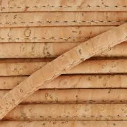 Stitched cork cord 4 mm Natural x 50cm