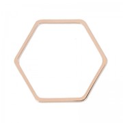 Honeycomb spacers 21.5 mm HQ Rose Gold tone x4