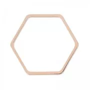 Honeycomb spacers 21.5 mm HQ Rose Gold tone x4