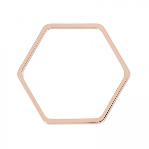 Honeycomb spacers 21.5 mm HQ Rose Gold tone x4