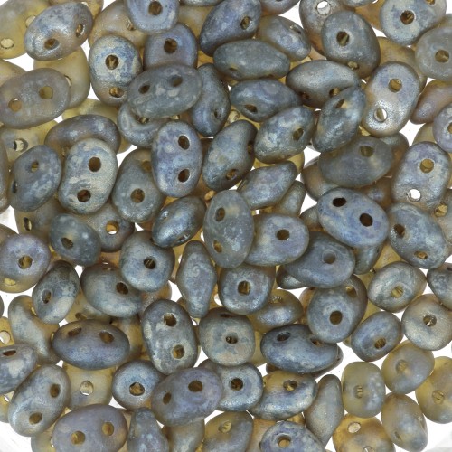 SuperDuo 2.5x5 mm Matte Black Diamond Rembrandt x10g