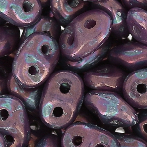 SuperDuo 2,5x5 mm Opaque Amethyst Nebula x10g