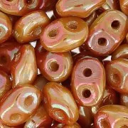 SuperDuo 2,5x5 mm Opaque White Full Apricot x10g