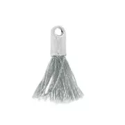 Cotton tassel 10-14 mm Grey/rhodium