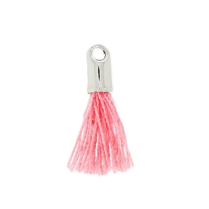 Cotton tassel 10-14 mm Light Rose/rhodium
