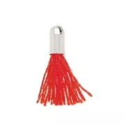 Cotton tassel 10-14 mm Red/rhodium