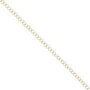 Chain with square links 4.5mm fine Gold plated x 1m|raw }}