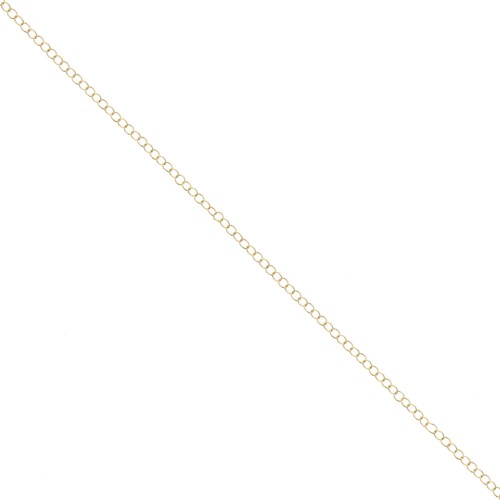 Chain thin links 1.8x2.2mm fine Gold plated x 1m