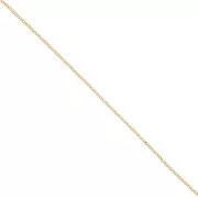 Chain double round links 1.5mm fine Gold plated x 1m