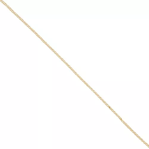 Chain double round links 1.5mm fine Gold plated x 1m