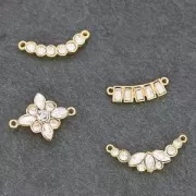 Spacer for PureCrystal 4501 4x2 mm gold tone