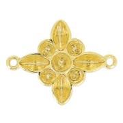 Flower spacer for PureCrystal cab 1028/1088 and 4228 gold tone|raw }}