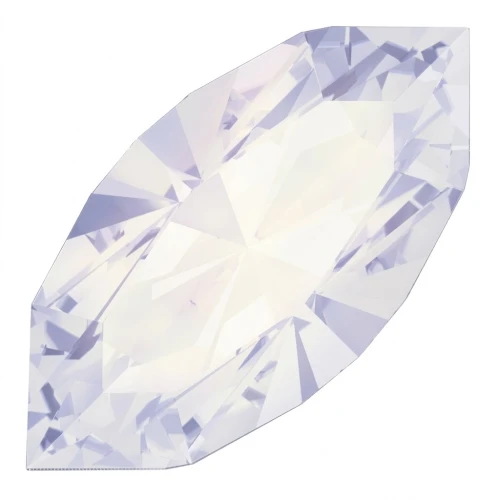 Navettes PureCrystal 4228 6x3mm White Opal x4