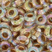 Toho seed beads Half Round 8/0 TO8RDR0994 - Gold Lined Rainbow Crystal x5g|raw }}