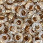 Toho seed beads Half Round 8/0 TO8RDR0994 - Crystal Gold Lined x5g