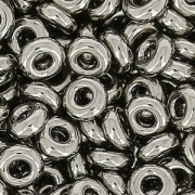 Toho seed beads Demi Round 8/0 TO8RDR0711 - Silver Nickel Plated x5g|raw }}