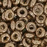 Toho seed beads Demi Round 8/0 TO8RDR0204 - Montana Blue Gold Luster x5g