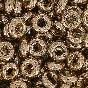 Toho seed beads Demi Round 8/0 TO8RDR0204 - Montana Blue Gold Luster x5g