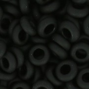 Toho seed beads Demi Round 8/0 TO8RDR0049F - Jet Mat x5g