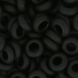 Toho seed beads Demi Round 8/0 TO8RDR0049F - Jet Mat x5g