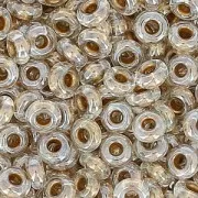 Toho Seed beads Demi Round 11/0 TO11RDR0989 - Crystal Gold Lined x5g