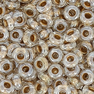 Toho Seed beads Demi Round 11/0 TO11RDR0989 - Crystal Gold Lined x5g