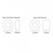 Toho Seed beads Demi Round 11/0 TO11RDR0206 - Hydrangea Gold Luster x5g