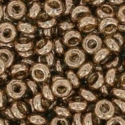 Toho Seed beads Demi Round 11/0 TO11RDR0204 - Gold Lustered Montana Blue x5g