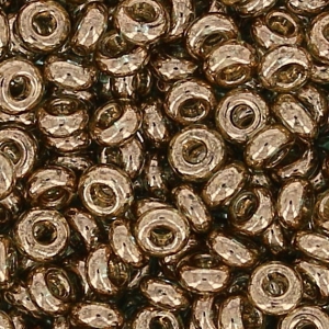 Toho Seed beads Demi Round 11/0 TO11RDR0204 - Gold Lustered Montana Blue x5g