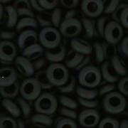 Toho Seed beads Demi Round 11/0 TO11RDR0049F - Opaque Frosted Jet x5g|raw }}