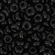 Toho Seed beads Demi Round 11/0 TO11RDR0049 - Opaque Jet x5g