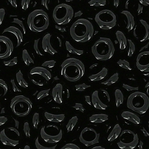 Toho Seed beads Demi Round 11/0 TO11RDR0049 - Opaque Jet x5g