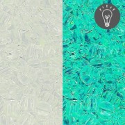Toho Seed beads 11/0 TO11R2700 - Glow In The Dark - Crystal/Green Splash x8|raw }}