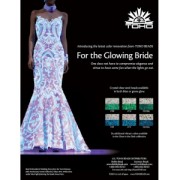 Toho Seed beads 11/0 TO11R2700 - Glow In The Dark - Crystal/Green Splash x8