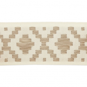 Lace galon diamonds 18 mm Beige x1m