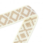 Lace galon diamonds 18 mm Beige x1m
