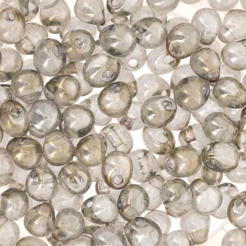 Miyuki Fringe beads 3.4mm DP1881 - Tr Silver Gray Gold Luster x8g