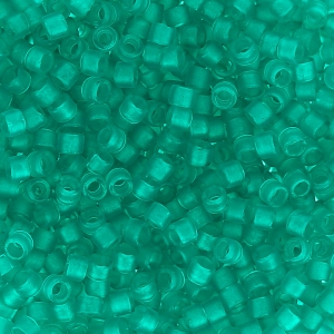 Miyuki Delica 11/0 DB0786 - Dyed Semi Mat Transparent Teal x8g