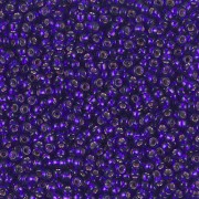 Miyuki Seed beads 11/0 1427 - Silver Lined Dyed Dark Violet x8g