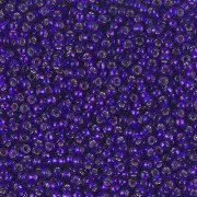 Miyuki Seed beads 11/0 1427 - Silver Lined Dyed Dark Violet x8g
