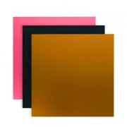 Aluminium sheets 12.7x17.7 cm for Silhouette Curio Black/Rosa/Cooperx3