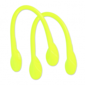 Synthetic handles - for 38 cm bag Neon Yellow x2