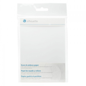 Smooth paper sheet 12.7x17.7 cm for Silhouette Curio white x10