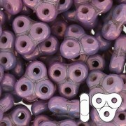 Trinity Beads 6mm Opaque Luster Amethyst x5g