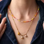 True 2 mm Facets - 24K Gold Plated x50