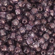 True 2mm Fire Polished faceted round beads Crystal Lila Vega Luster x50
