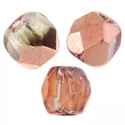 True 2mm Fire Polished faceted round beads Crystal Capri Gold x50