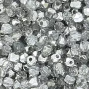 True 2mm Fire Polished faceted round beads Crystal Labrador x50