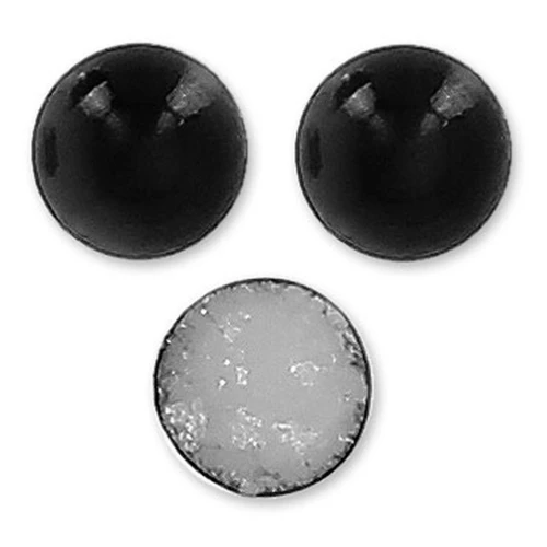 Pearl Cabochon Miyuki 2mm Black x30