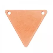 Spacer Triangle 2 holes 17x15 mm in Rose Gold Silver sterling 925 x1